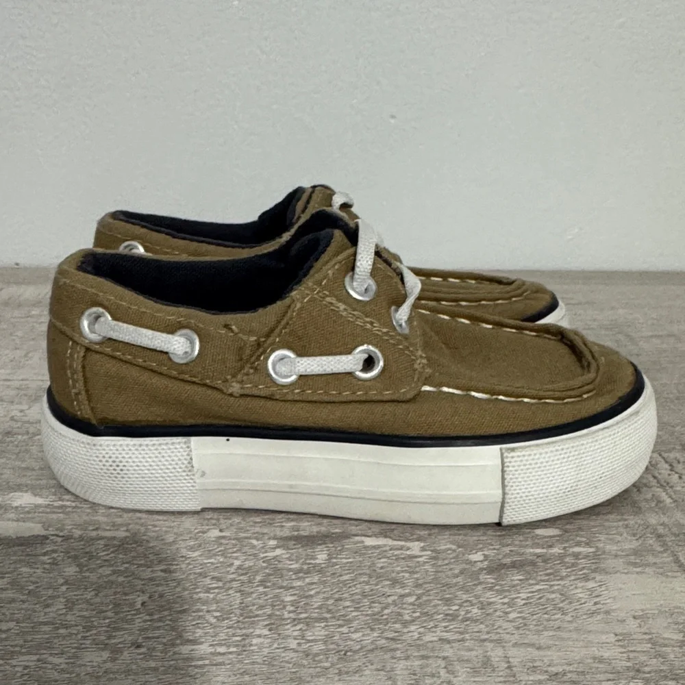 Toddler Tan Boat Shoes